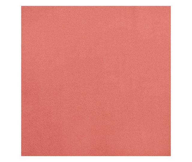 Stolica za opuštanje s tabureom, ružičasta, baršun