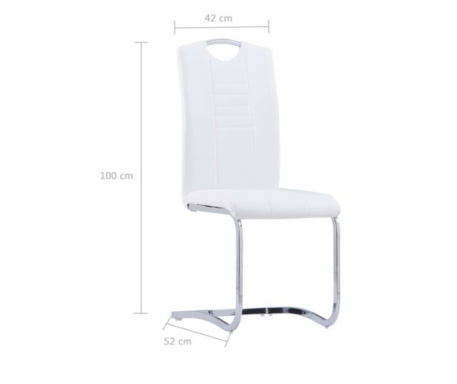 Set kuhinjskog namještaja, 11 komada, bijela, ekološka koža