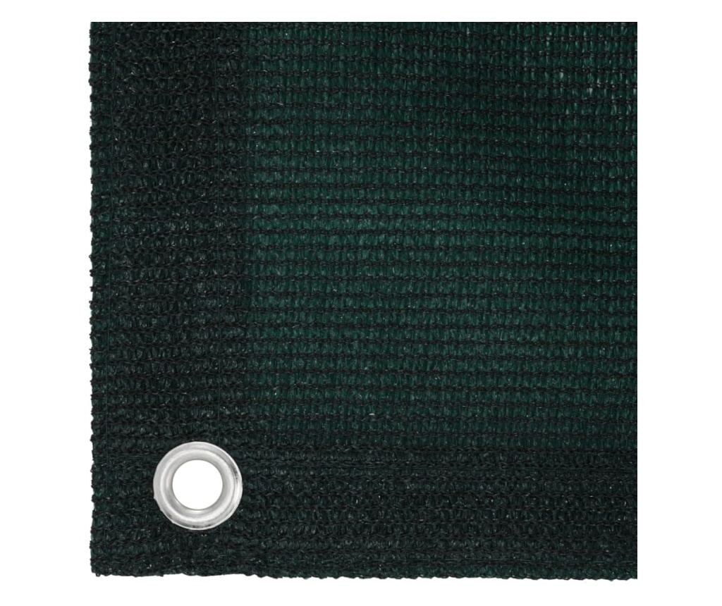 Preproga za šotor 250x550 cm temno zelena HDPE - 6