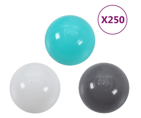 Цветни топки за бебешки басейн, 250 бр