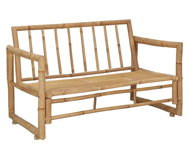 bambusz kerti pad párnákkal 115 cm
