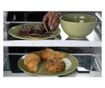 Set Complet Serviciu De Masa, Sage, 16 piese, Cesiro, Verde Salvie Mat cu puncte negre