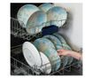 Set Complet Serviciu De Masa, Hawaii, 12 piese, Cesiro, Ivory cu frunze albastru deschis