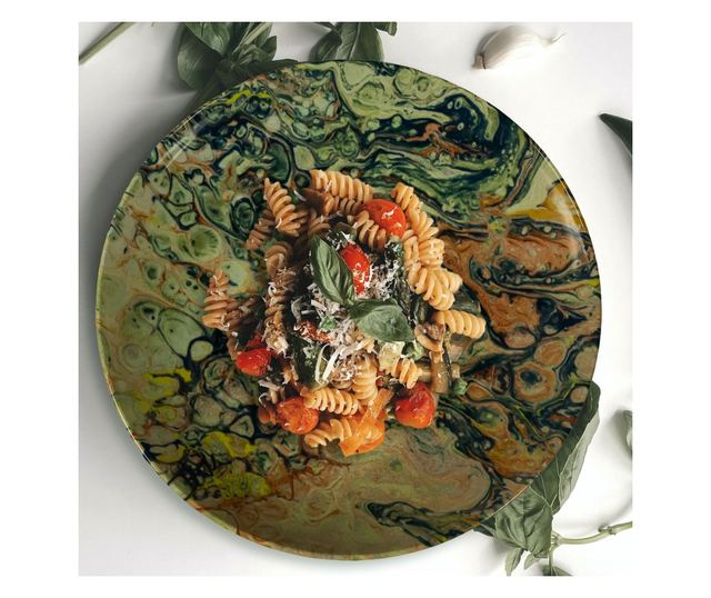 Set Complet Serviciu De Masa, Abstract Art, 18 piese, Cesiro, Multicolor
