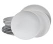 Set Complet Serviciu De Masa, Snow, 12 piese, Cesiro, Alb Mat