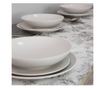 Set Complet Serviciu De Masa, Snow, 12 piese, Cesiro, Alb Mat