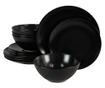 Set Complet Serviciu De Masa, Night, 12 piese, Cesiro, Negru Abis Mat