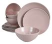 Set Complet Serviciu De Masa, Milkshake, 12 piese, Cesiro, Roz Deschis Mat