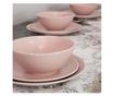 Set Complet Serviciu De Masa, Milkshake, 12 piese, Cesiro, Roz Deschis Mat