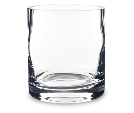 Vaza sticla transparenta, cilindru, 11,5x10x10 cm