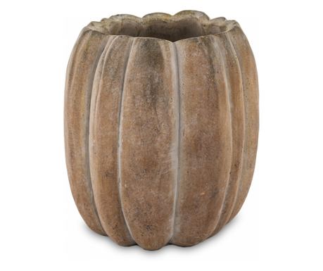 Ghiveci ceramica in forma de dovleac, 21,5x20x20 cm