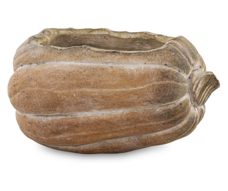 Ghiveci ceramica in forma de dovleac, 10x18x12 cm