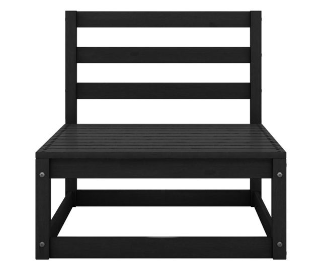 Set vrtne garniture, 10 komada, crna, masivno drvo bora