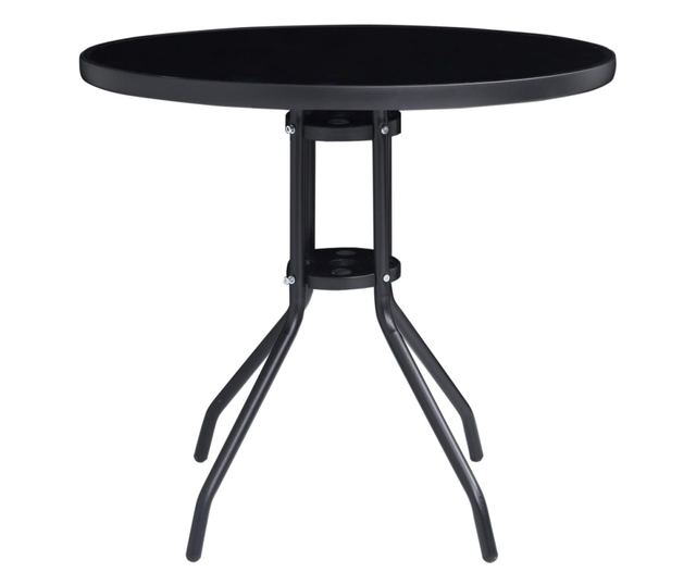 Bistro set namještaja, 5 dijelova, crna i antracit