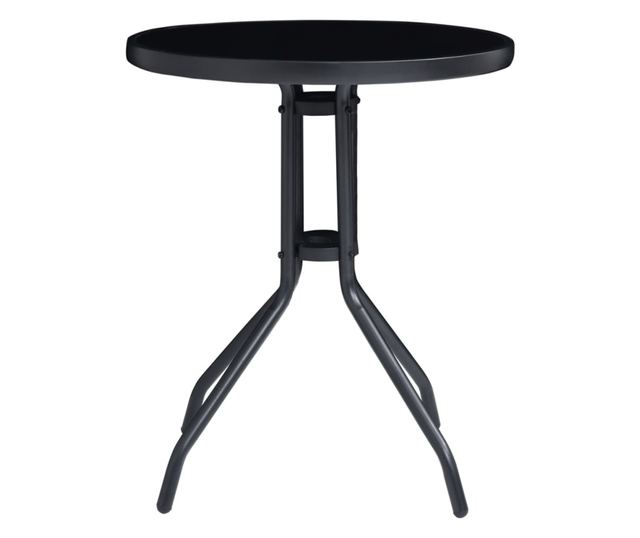 Bistro set namještaja, 3 dijela, crna i antracit