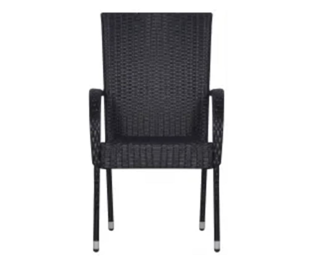 Set vrtnega pohištva, 7 kosov, črna - 8
