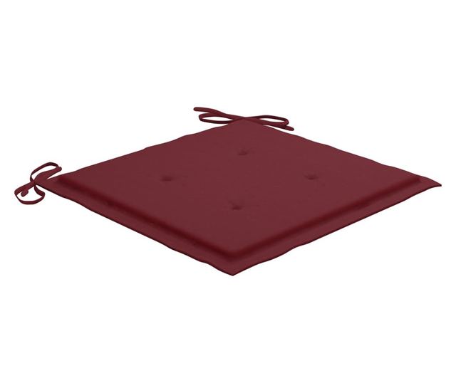 Градински столове с възглавници, 2 бр., Масивно дърво тиково дърво