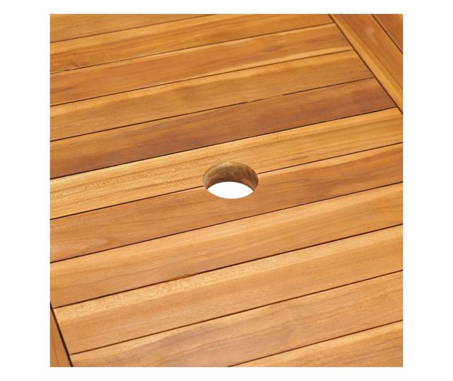 Set vrtnog namještaja, 5 komada, masivna tikovina