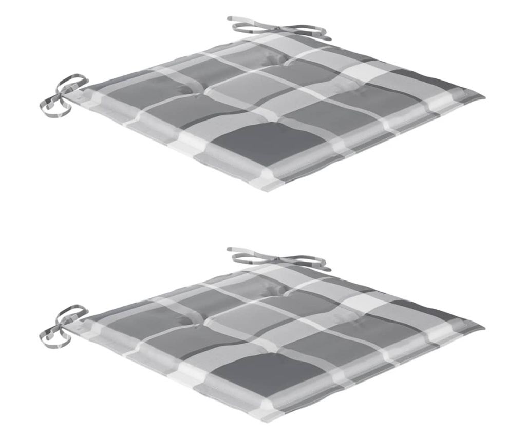 Ogrodowe krzesła z stolikiem do herbaty i poduszkami, lite drewno akacjowe - 6