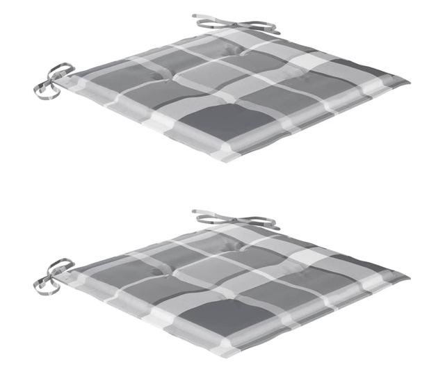 Градински столове с масичка за чай и възглавници, масивно акациево дърво