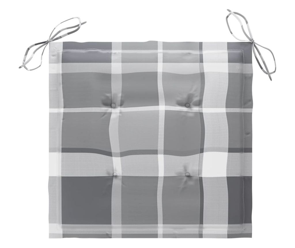 Ogrodowe krzesła z stolikiem do herbaty i poduszkami, lite drewno akacjowe - 8