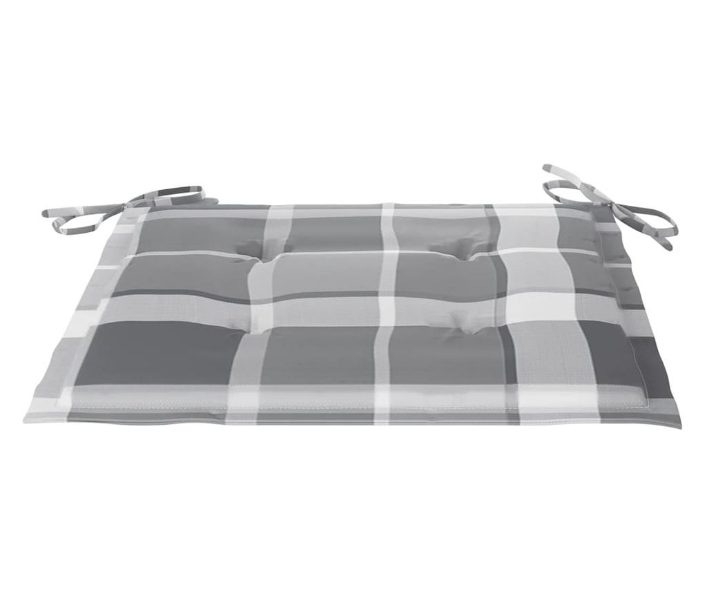 Ogrodowe krzesła z stolikiem do herbaty i poduszkami, lite drewno akacjowe - 9