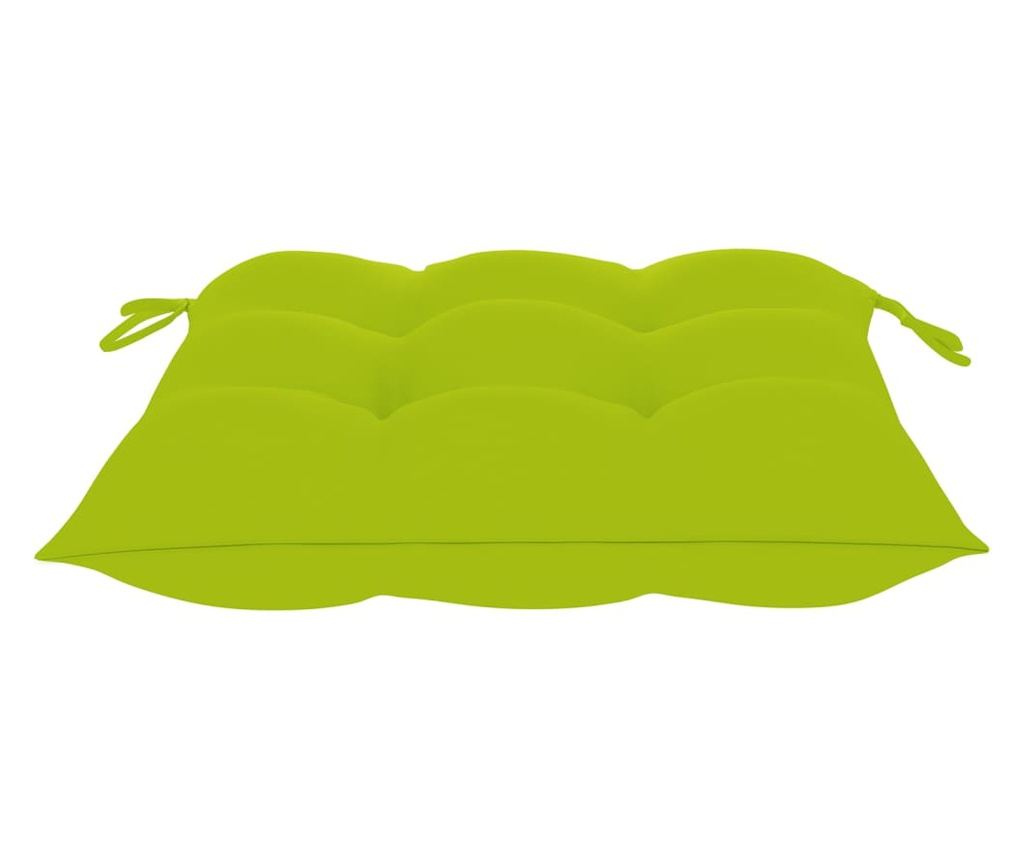 Градински столове с масичка за чай и възглавници, масивна акациева дървесина - 10