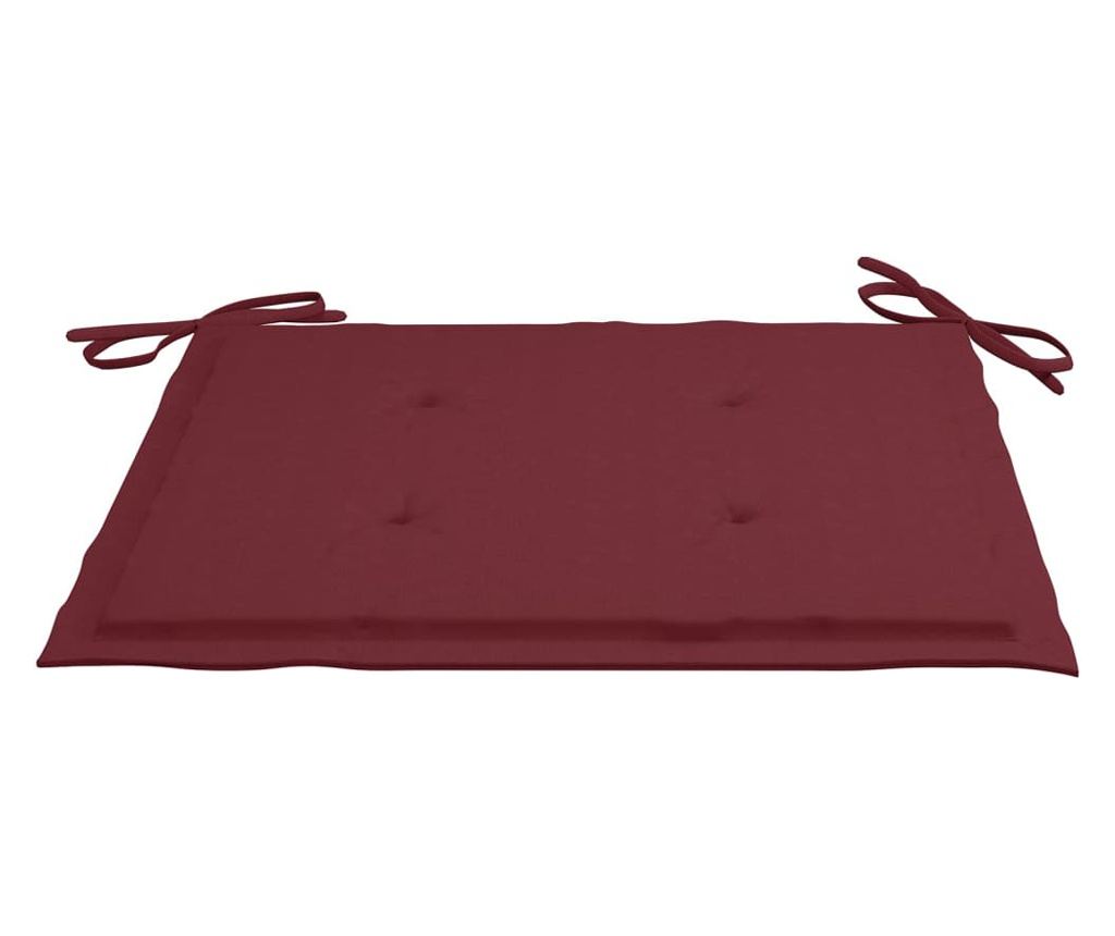 Градински столове с масичка за чай и възглавници, масивно акациево дърво - 8