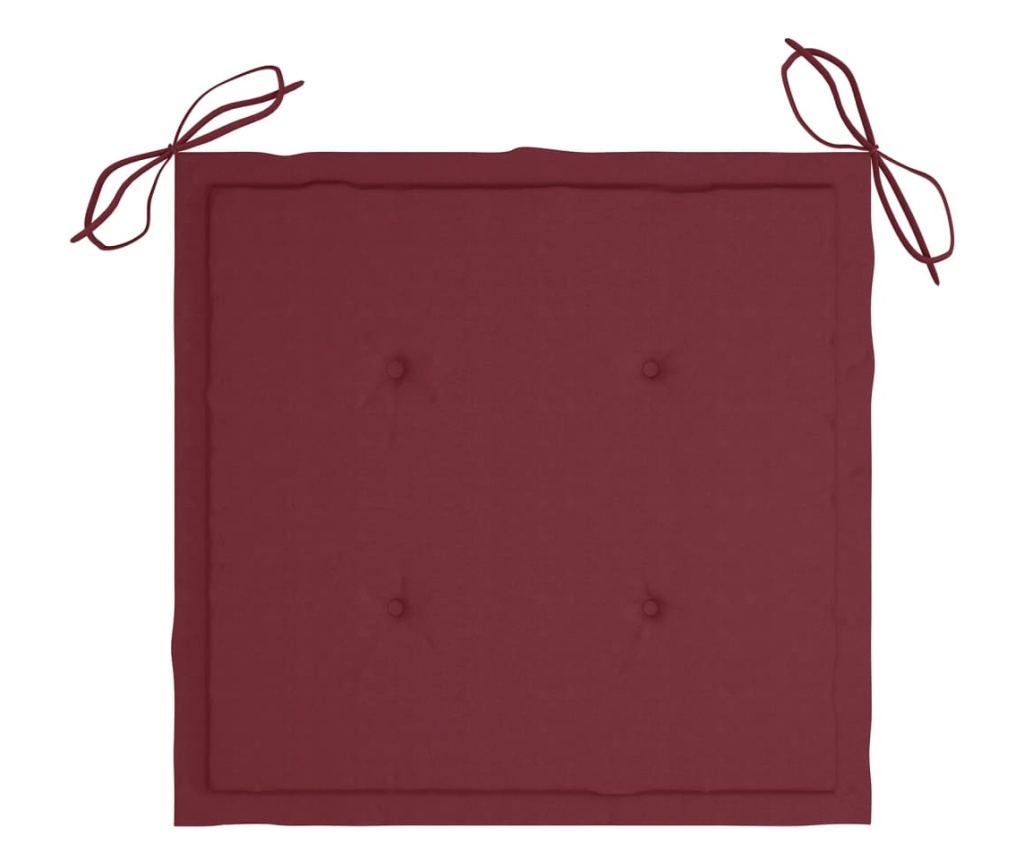 Градински столове с масичка за чай и възглавници, масивно акациево дърво - 9