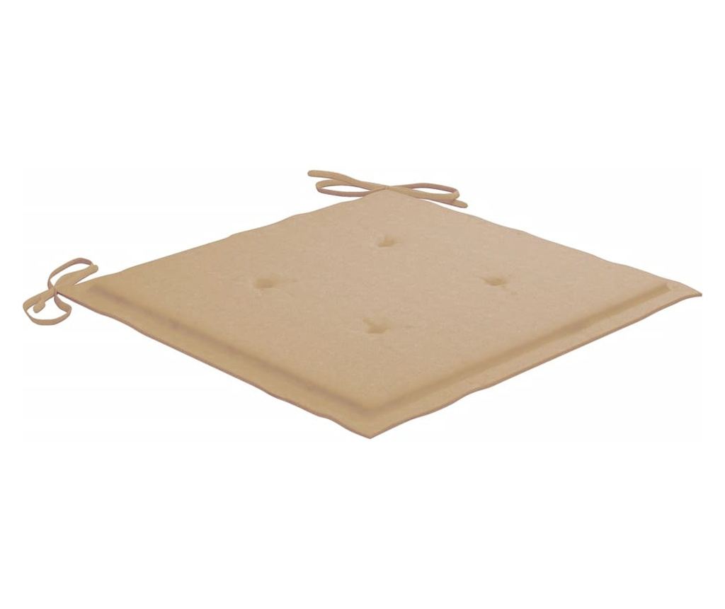 Градински столове със маса за чай и възглавници, масивна акациева дървесина - 8