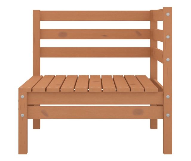 Vrtni namještaj, 8 dijelova, medeno smeđa, masivno borovo drvo