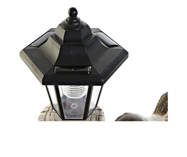 Слънчева лампа DKD Home Decor Птици Кафяв Смола (33 x 20 x 50 cm)