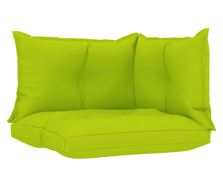 Blazine za kavč iz palet 3 kosi svetlo zeleno blago