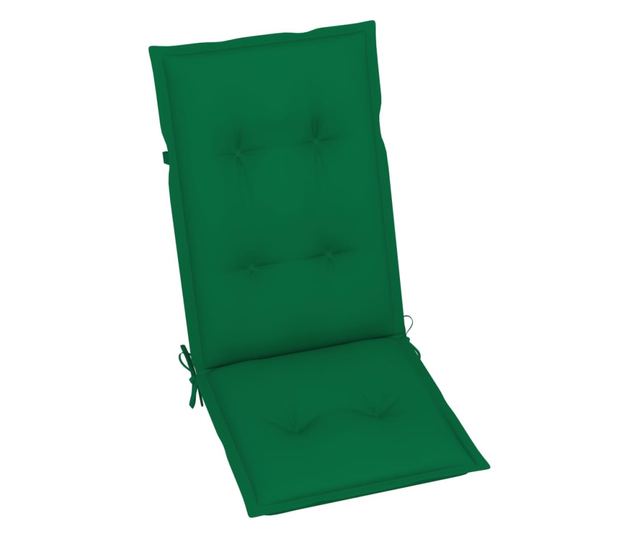 Jastuci za vrtne stolice 6 kom zeleni 120 x 50 x 7 cm