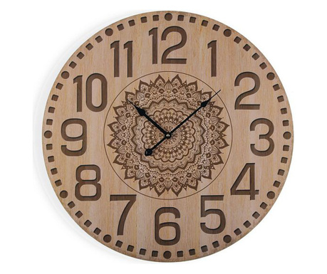 Стенен часовник Mandala Дървен (3 x 58 x 58 cm)