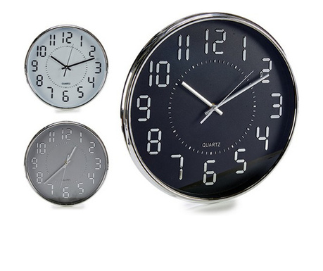 Стенен часовник Кристал Пластмаса (33 x 4 x 33 cm)