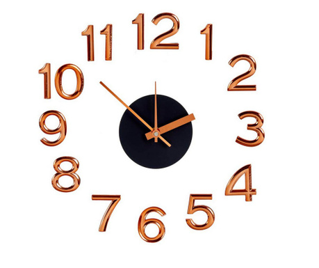 Стенен часовник Лепящ се Бронз ABS EVA (Ø 45 cm)