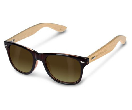 Слънчеви очила Navaris, UV400, бамбук, кафяво, 40731.05.05