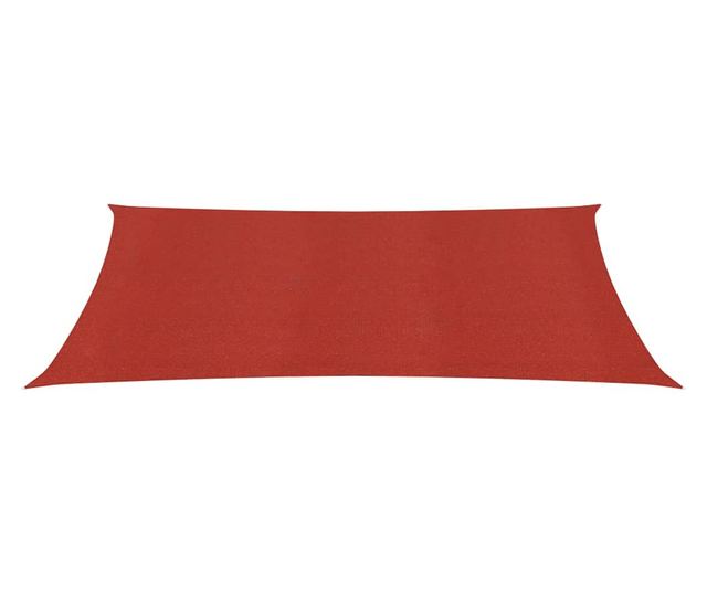 Jedro za zaštitu od sunca 160 g/m² crveno 4 x 7 m HDPE