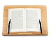Бамбуков държач за книги Navaris, 2 регулируеми подлакътника, 33 х 24 см, Кафяв, 52801.2
