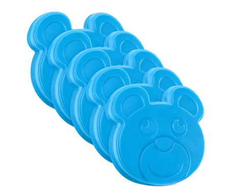 Комплект от 5 охлаждащи таблетки Navaris за хладилна чанта, за многократна употреба, синьо мече, 48099.01