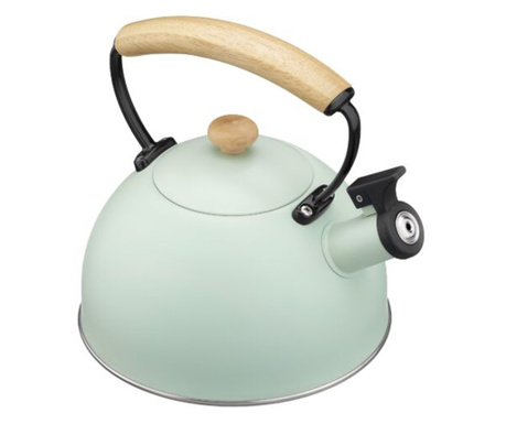 Navaris hordozható, rozsdamentes acél teafőző, 2,3 literes, zöld, 54009.01