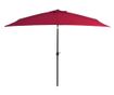 Външен чадър за слънце с метална основа, бордо, 300x200 см thumbnail 1