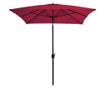 Външен чадър за слънце с метална основа, бордо, 300x200 см thumbnail 2