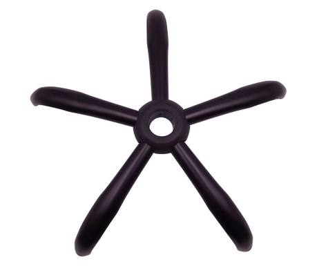 IdeallStore fém talp vezetői székhez, 58 cm, fekete