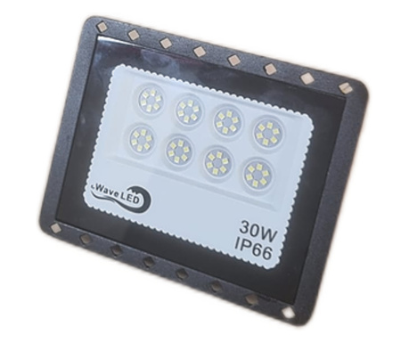 Proiector LED, Rezistent la Apa IP66, Lumina Rece, 220V, 30W