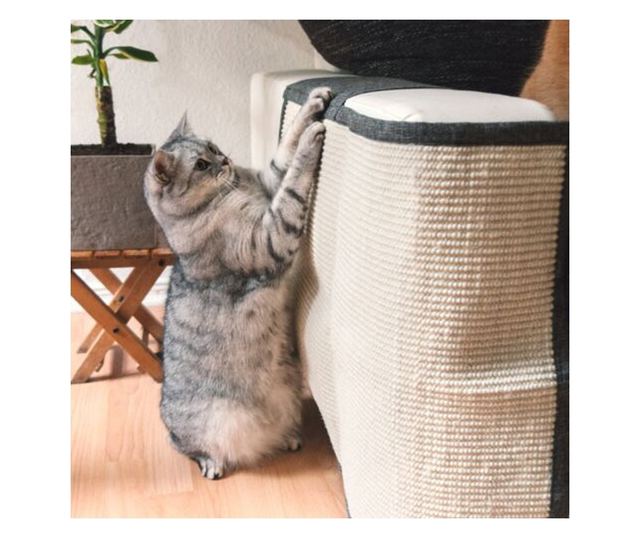 Защита от надраскване за Котки, 60x70 см, Сизал, Кафяв, 47363.19.24