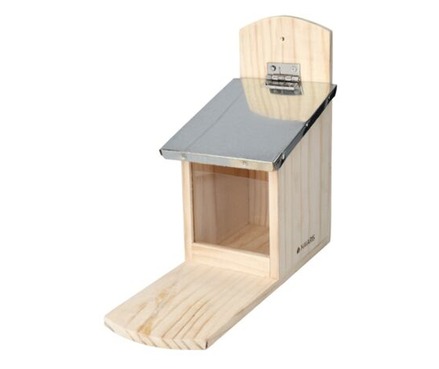Дървена къщичка за хранене на катерици Navaris, 47599.01