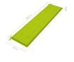 Градинска пейка възглавница, Ярко зелена, 200x50x3 см, Текстил