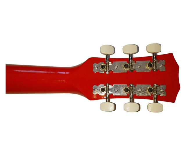 IdeallStore® klasszikus gitár, 95 cm, fa, Cutaway, piros, tokkal
